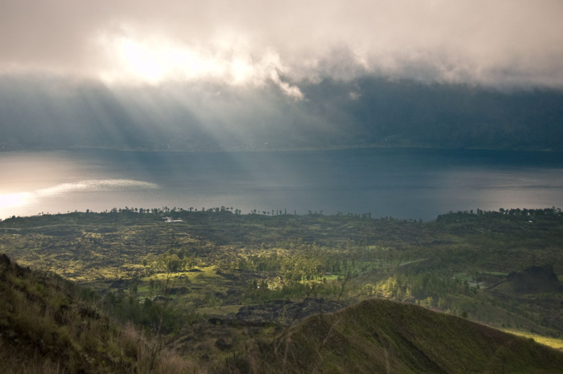 Rays on Batur, Bali