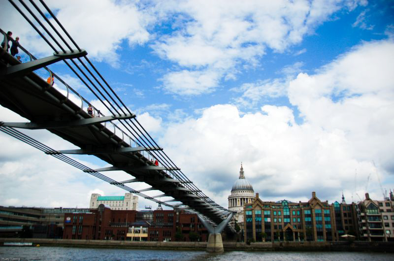 Millenium bridge to St Paul's