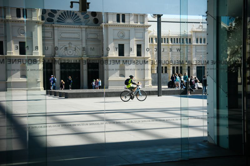Cyclist in Melbourne