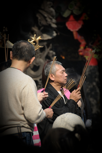 Fervent prayers in Taipei