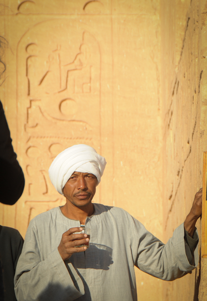 Nubian man at Abu Simbel