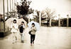 Girls with umbrella, Seoul